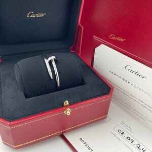 EXCELLENT cond. Cartier Juste un Clou bracelet, classic model WG (2024 FULL SET)